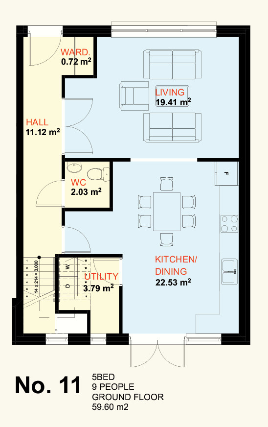 No. 11 Ground Floor Plan