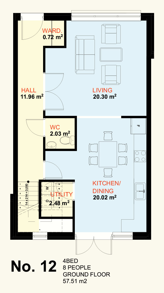 No. 12 Ground Floor Plan