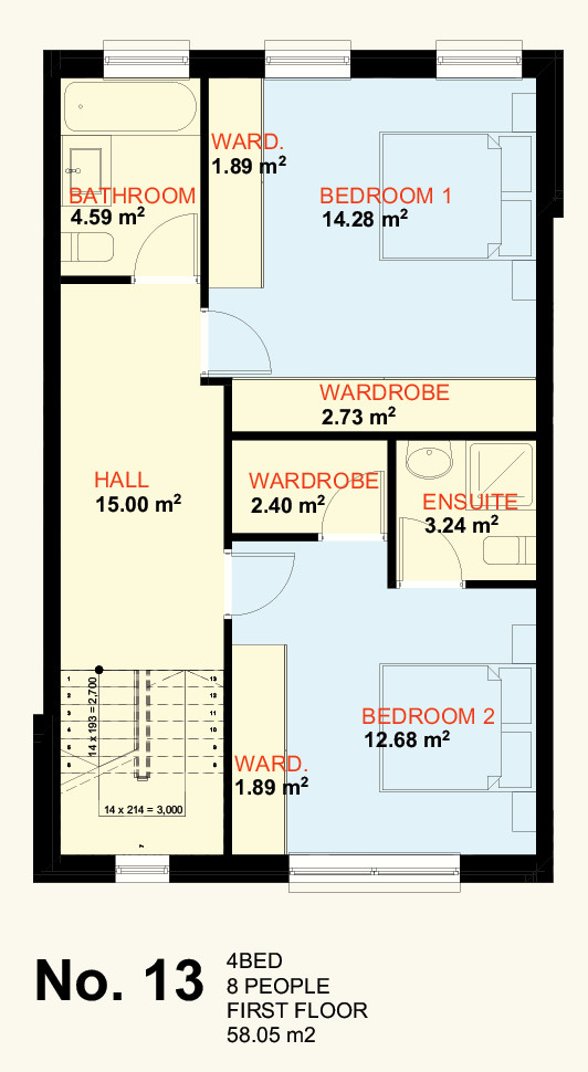 No. 13 First Floor Plan