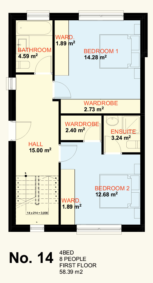 No. 14 First Floor Plan