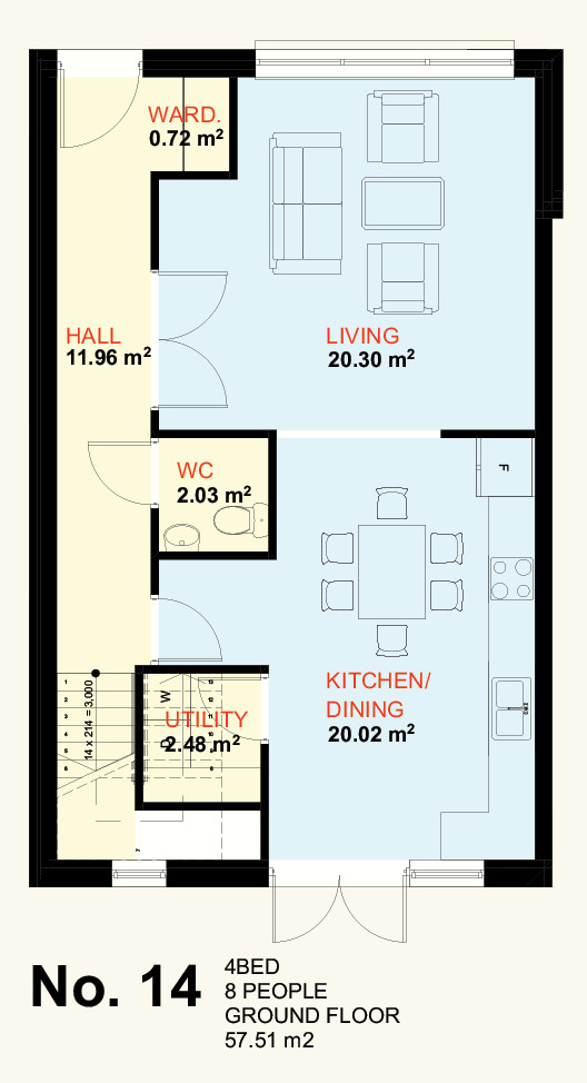 No. 14 Ground Floor Plan