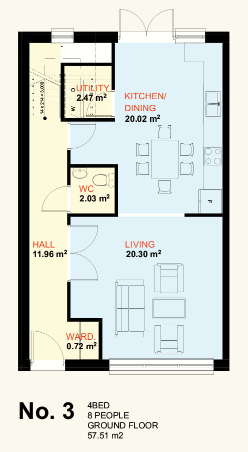 No. 3 Ground Floor Plan