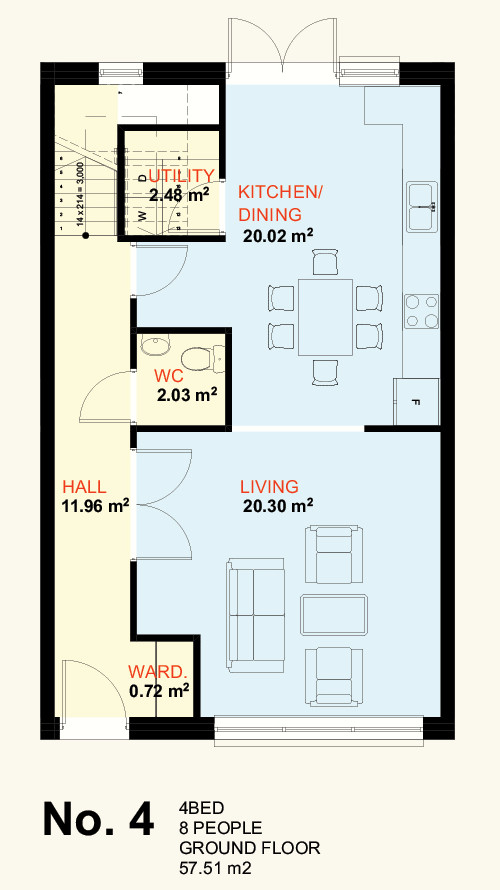 No. 4 Ground Floor Plan