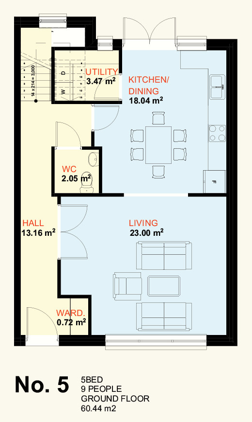 No. 5 Ground Floor Plan