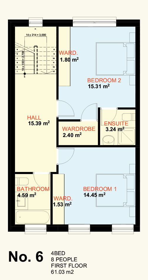 No. 6 First Floor Plan