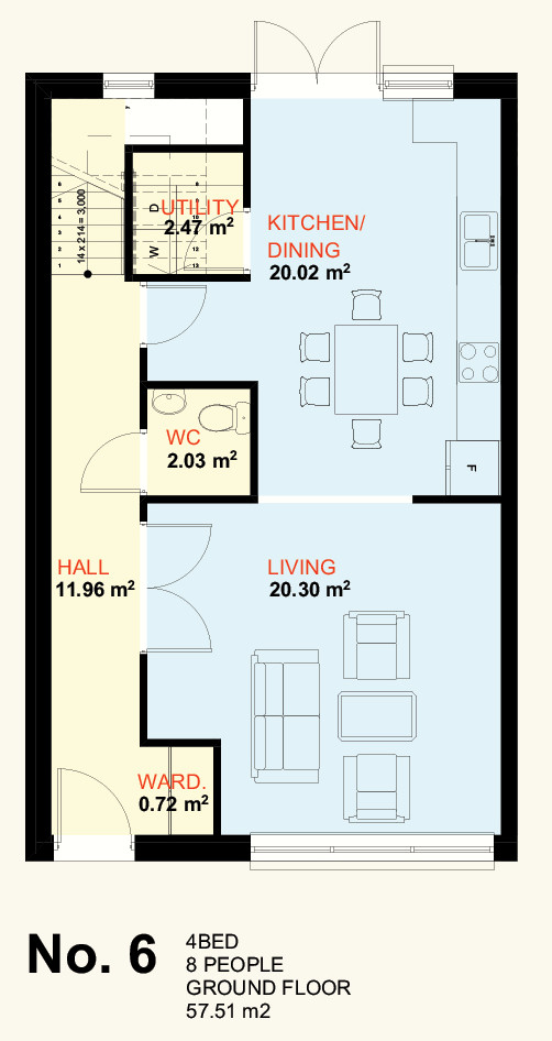 No. 6 Ground Floor Plan