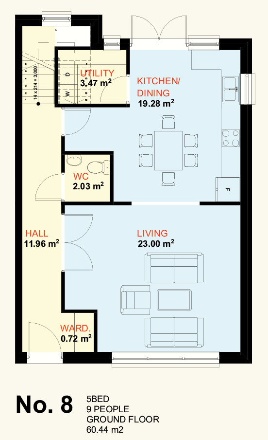 No. 8 Ground Floor Plan