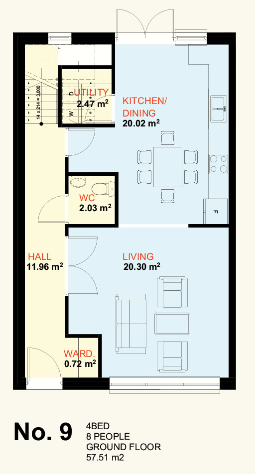 No. 9 Ground Floor Plan