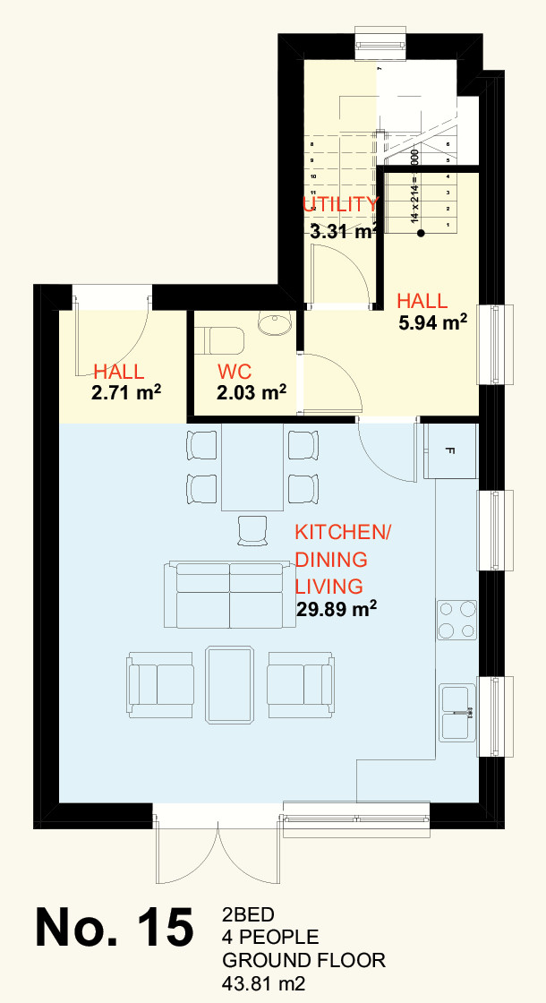 No. 15 Ground Floor Plan