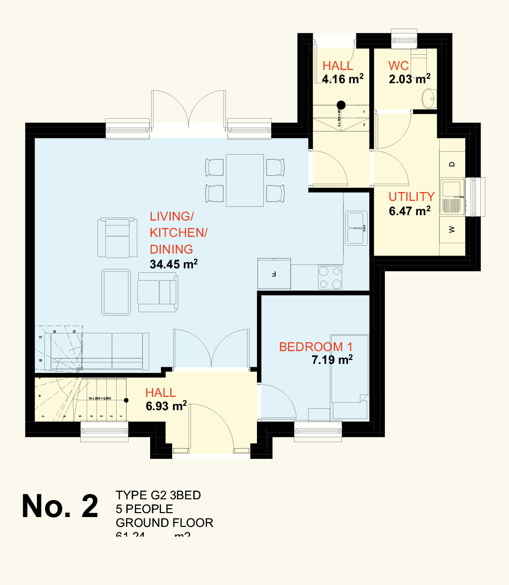 No. 2 Ground Floor Plan